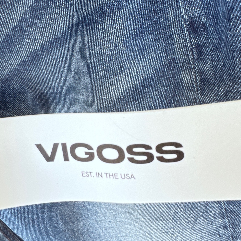 Stitch Fix. Brand: Vigoss. Blue Flare & Wide Leg Jeans with Distressing - Picture 6 of 15